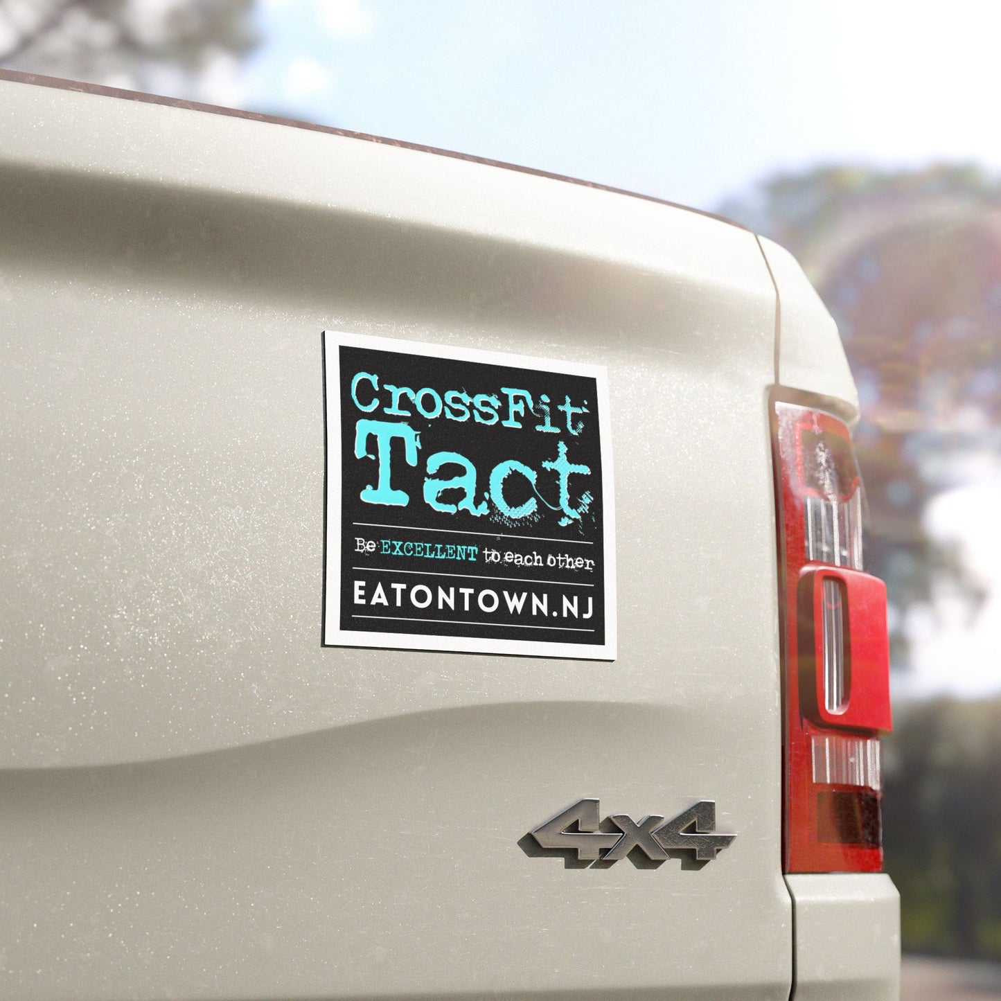 Car Magnet 5x5: "CrossFit Tact" Eatontown NJ Gym Logo Magnetic Decal 5x5