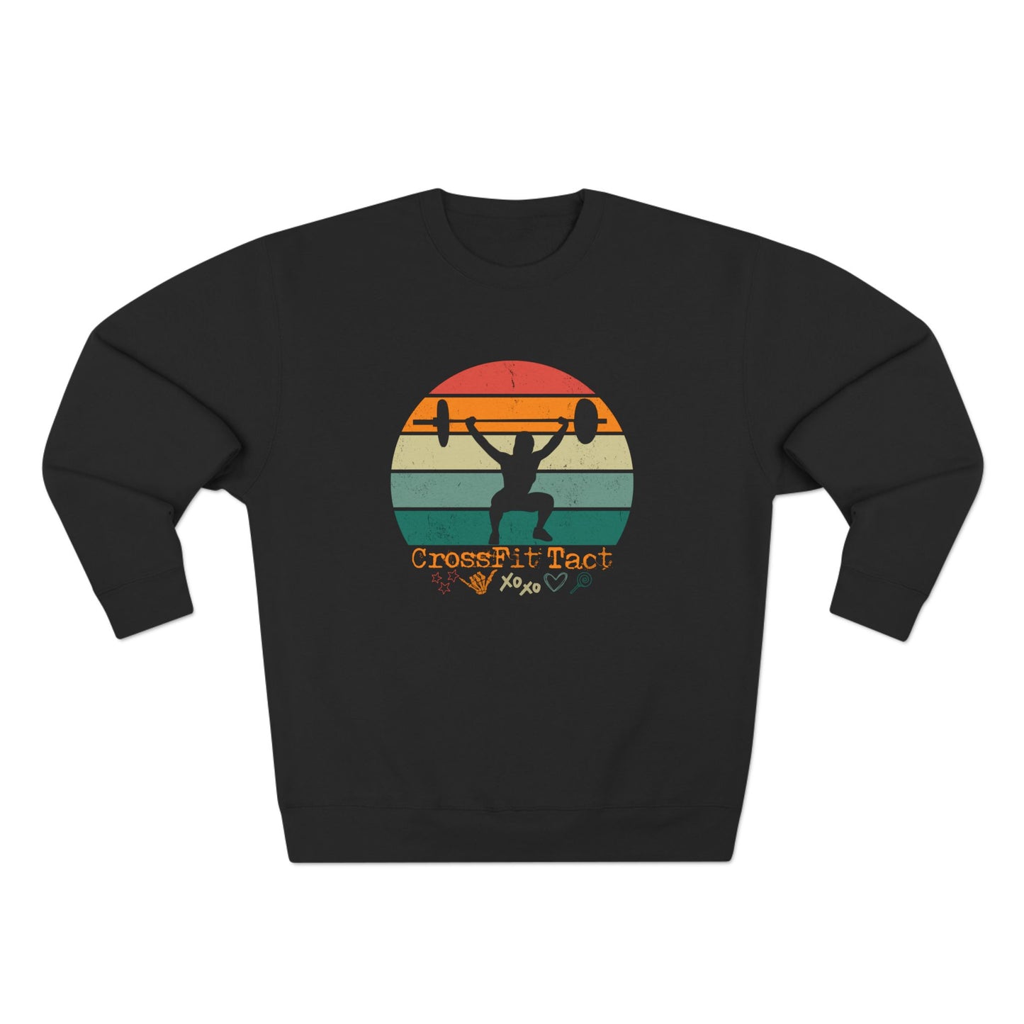Woman Overhead Squat - Unisex Crewneck Sweatshirt 🏋️‍♀️