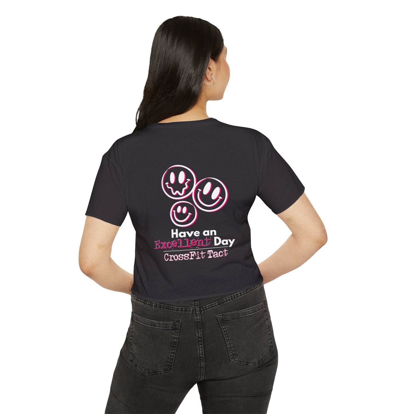 "Have An Excellent Day" Gym Crop Top