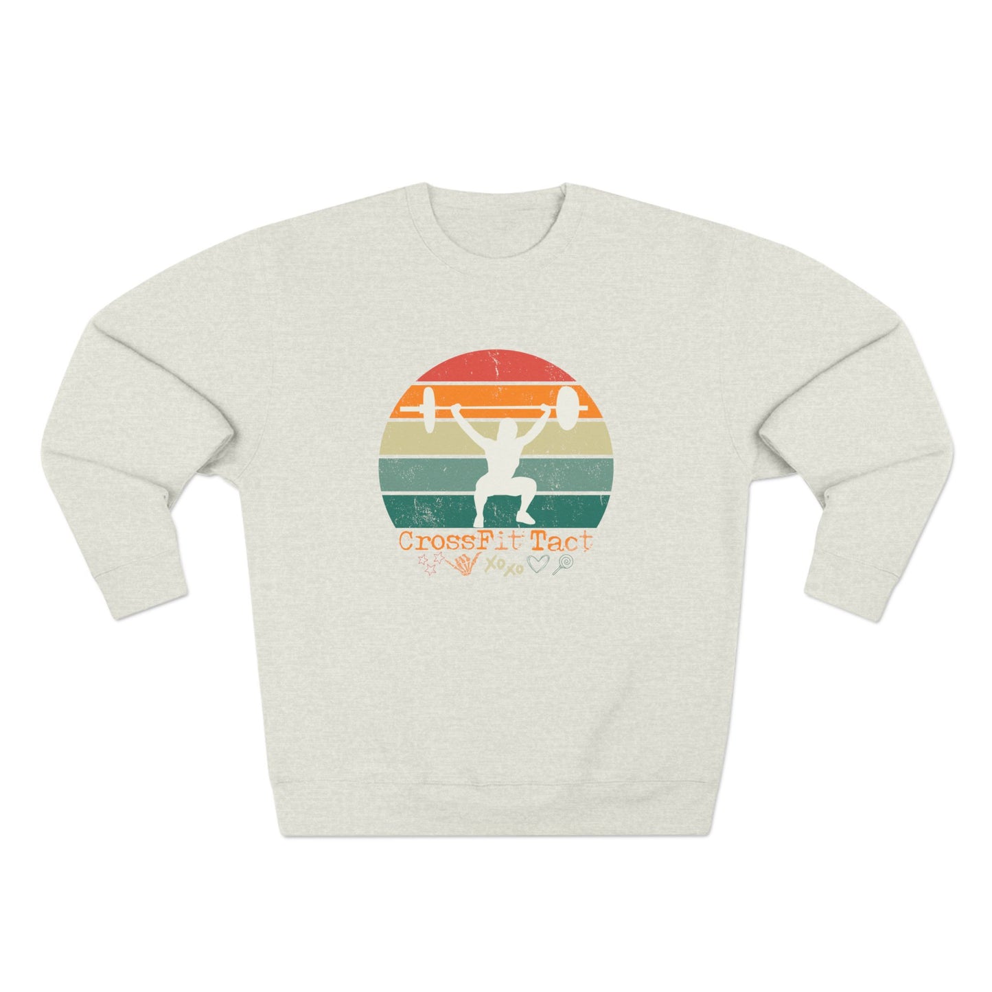 Woman Overhead Squat - Unisex Crewneck Sweatshirt 🏋️‍♀️