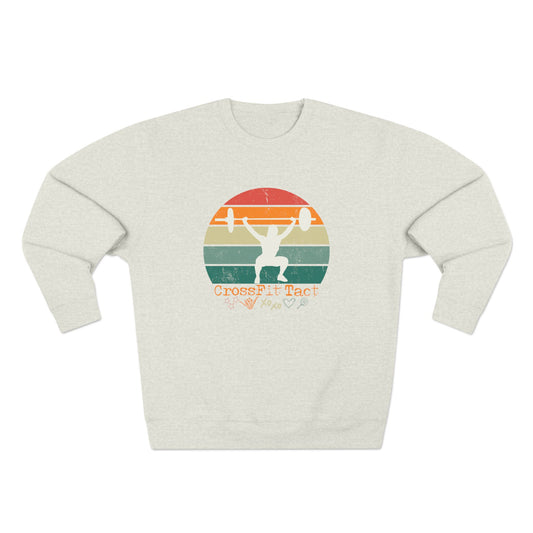 Woman Overhead Squat - Unisex Crewneck Sweatshirt 🏋️‍♀️